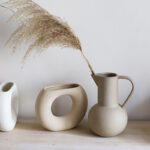 Simple plain ceramic vase, home decoration, living room, creative dining table, TV cabinet, B&B, dried flowers, flower arrangement