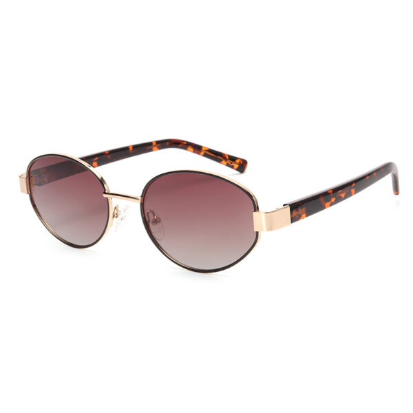 WK2501 Plate Sunglasses Oval Vintage Gold Silk Sunglasses Women's Trendy Cool INS Summer Sunscreen UV Protection