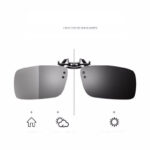 Smart Color-Changing Polarized Clip-Ons: Day/Night Vision.