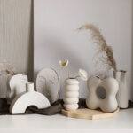 Simple plain ceramic vase, home decoration, living room, creative dining table, TV cabinet, B&B, dried flowers, flower arrangement