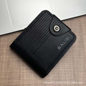 Amazon hot sale men's short wallet buckle multi-card driver's license integrated business youth new wallet trend