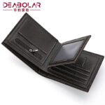 In Stock Wholesale New Short Horizontal Wallet Men's Business Short Wallet Pebbled Zipper Youth Wallet Card Case
