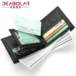 In Stock Wholesale New Short Horizontal Wallet Men's Business Short Wallet Pebbled Zipper Youth Wallet Card Case