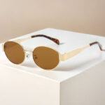 Trendy Oval Sunglasses with a Modern Edge