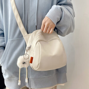 Cross-border new women's bag, Japanese casual crossbody bag, small fresh student, simple solid color shoulder bag, fashion small bag